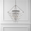 Safavieh Nydia Iron Teardrop Chandelier  in Nickel