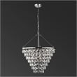 Safavieh Nydia Iron Teardrop Chandelier  in Nickel