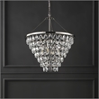 Safavieh Nydia Iron Teardrop Chandelier  in Nickel