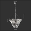 Safavieh Nydia Iron Teardrop Chandelier  in Nickel