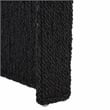 Safavieh Wynima Wood and Metal Sea Grass Accent Table in Black