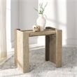 Safavieh Wynima Wood and Metal Sea Grass Accent Table in Natural