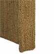Safavieh Wynima Wood and Metal Sea Grass Accent Table in Natural