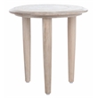 Safavieh Rehnuma Wood Carved Side Table in White