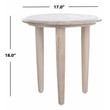 Safavieh Rehnuma Wood Carved Side Table in White