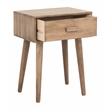 Safavieh Lyle Pine Wood One Drawer Side Table in Light Brown