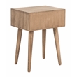 Safavieh Lyle Pine Wood One Drawer Side Table in Light Brown
