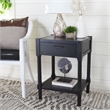 Safavieh Filbert Pine Wood Accent Table in Black