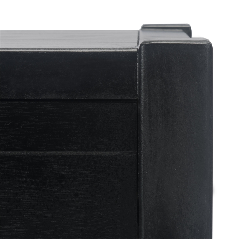 Safavieh Filbert Pine Wood Accent Table in Black