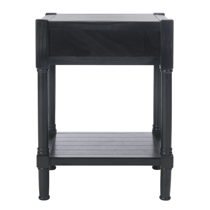 Safavieh Filbert Pine Wood Accent Table in Black