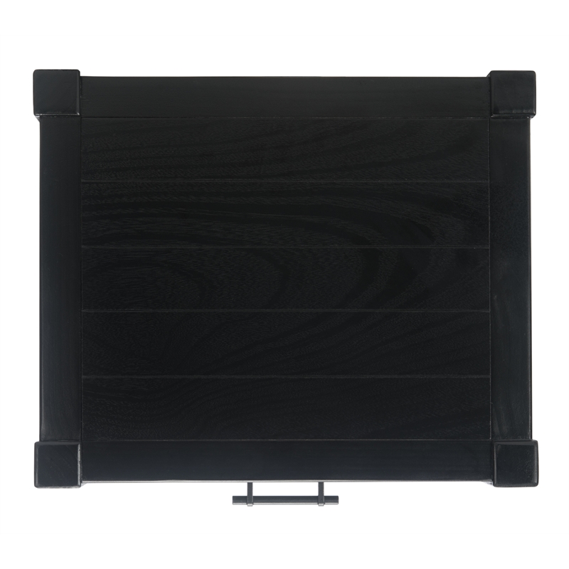 Safavieh Filbert Pine Wood Accent Table in Black