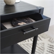 Safavieh Filbert Pine Wood Accent Table in Black