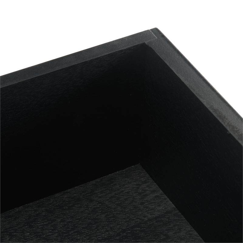 Safavieh Filbert Pine Wood Accent Table in Black
