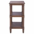 Safavieh Cassie Pine Wood 3 Shelf Accent Table in Brown