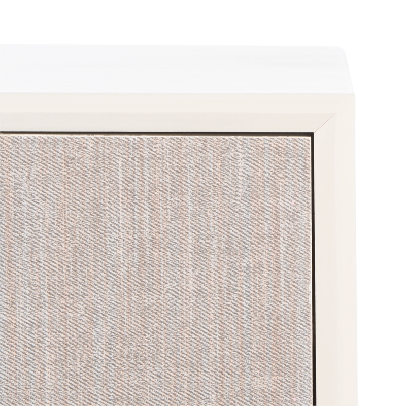 Safavieh Estella Pine Wood 1 Drawer Accent Table in White