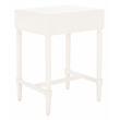Safavieh Estella Pine Wood 1 Drawer Accent Table in White