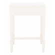 Safavieh Estella Pine Wood 1 Drawer Accent Table in White