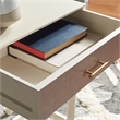 Safavieh Estella Pine Wood 1 Drawer Accent Table in White