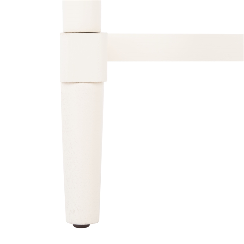 Safavieh Estella Pine Wood 1 Drawer Accent Table in White