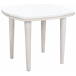 Safavieh Lara Marble and Wood Side Table in White