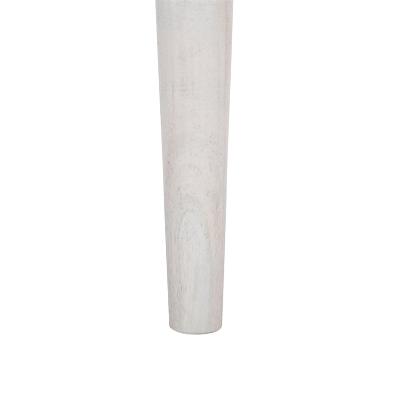 Safavieh Lara Marble and Wood Side Table in White