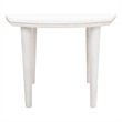 Safavieh Lara Marble and Wood Side Table in White