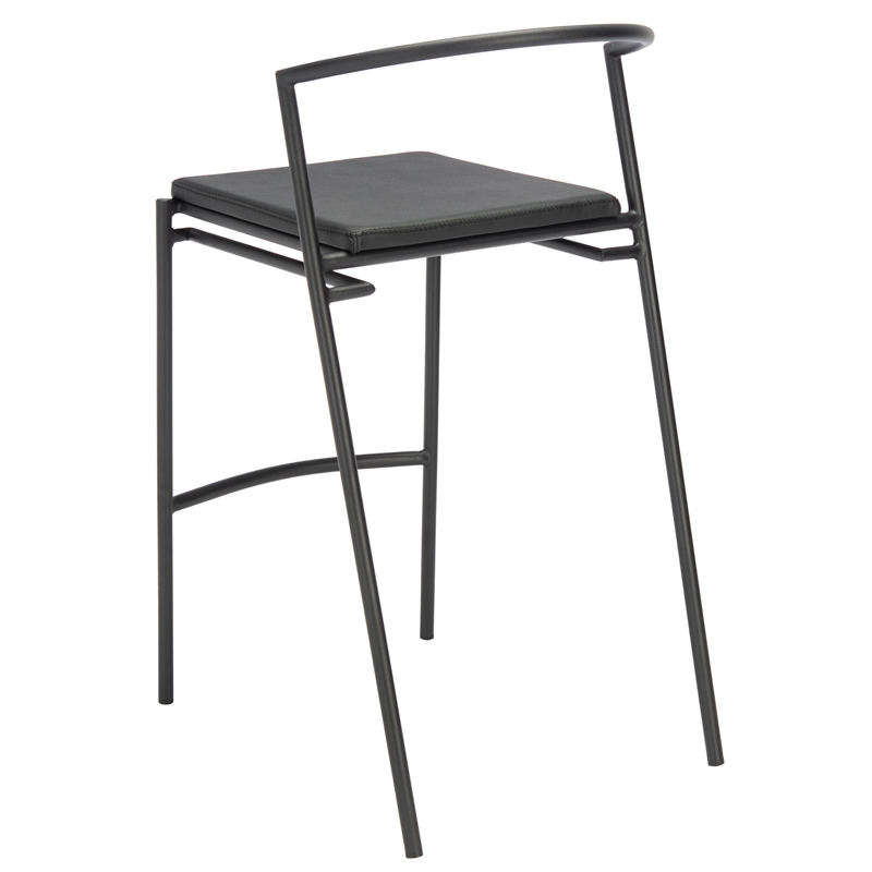 Safavieh Knightley Wood and Metal Counter Stool  in Black