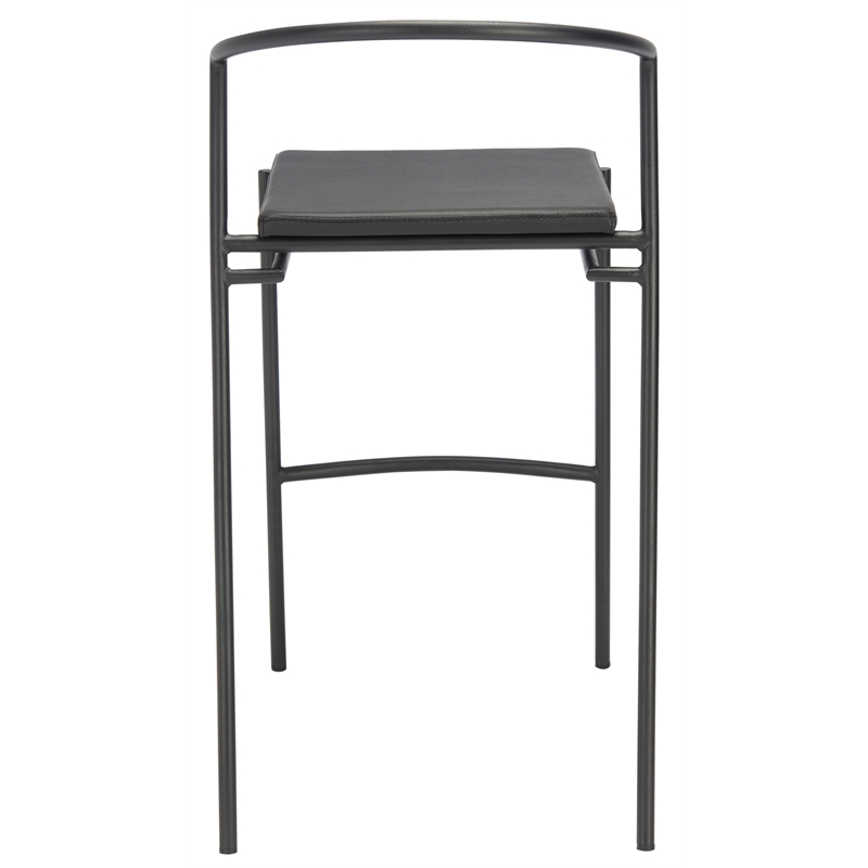 Safavieh Knightley Wood and Metal Counter Stool  in Black