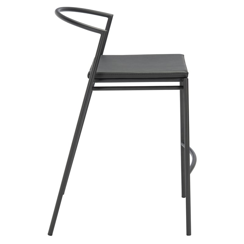 Safavieh Knightley Wood and Metal Counter Stool  in Black
