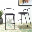 Safavieh Knightley Wood and Metal Counter Stool  in Black