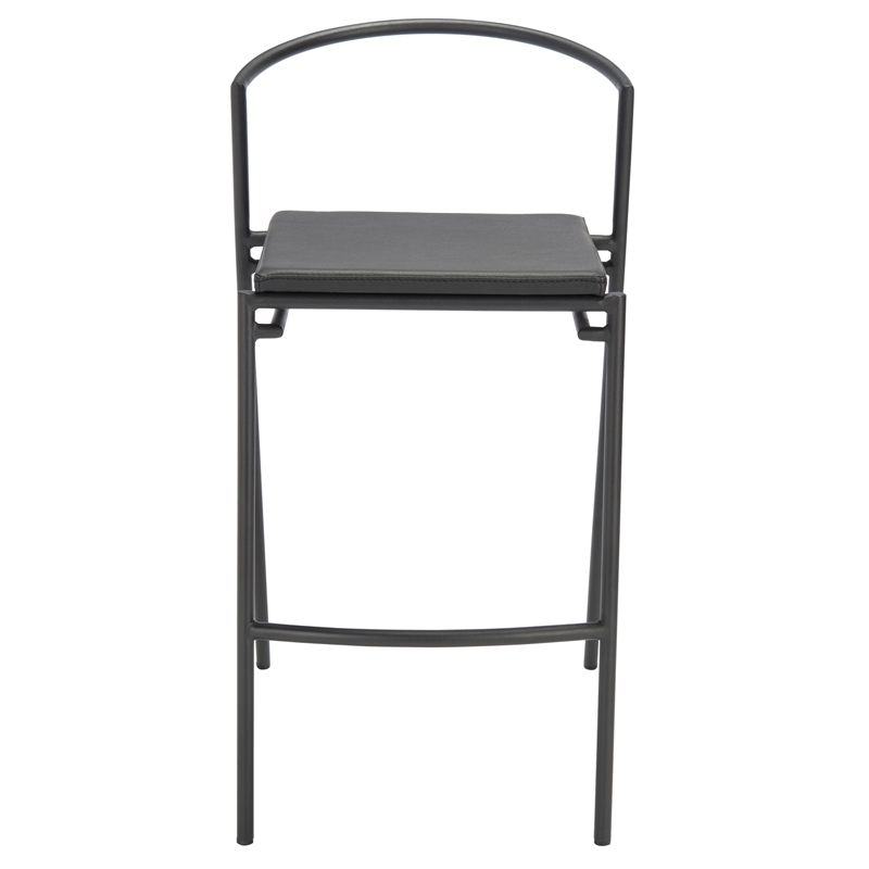 Safavieh Knightley Wood and Metal Counter Stool  in Black