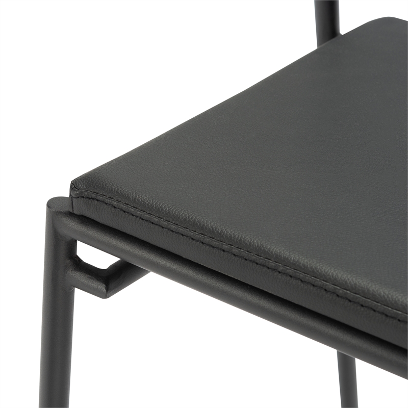 Safavieh Knightley Wood and Metal Counter Stool  in Black