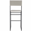 Safavieh Layne Iron and Leather Barstool in Light Gray /Black