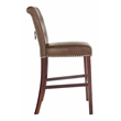 Safavieh Taylor Wood and Metal Bar Stool in Brown / Espresso