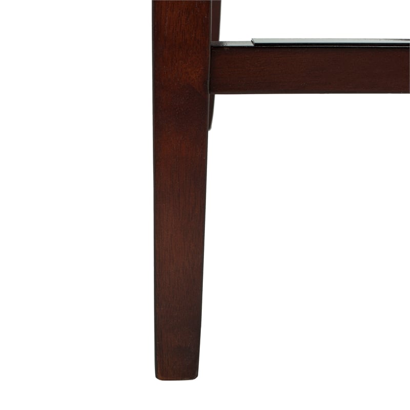 Safavieh Taylor Wood and Metal Bar Stool in Brown / Espresso
