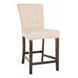Safavieh Taylor Wood and Metal Counter Stool in Beige / Espresso