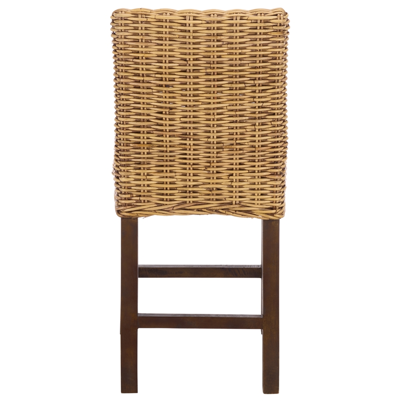 Safavieh Tobie Rattan Counter Stool Wood in White