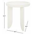 Safavieh Malyn Wood Accent Table in Ivory