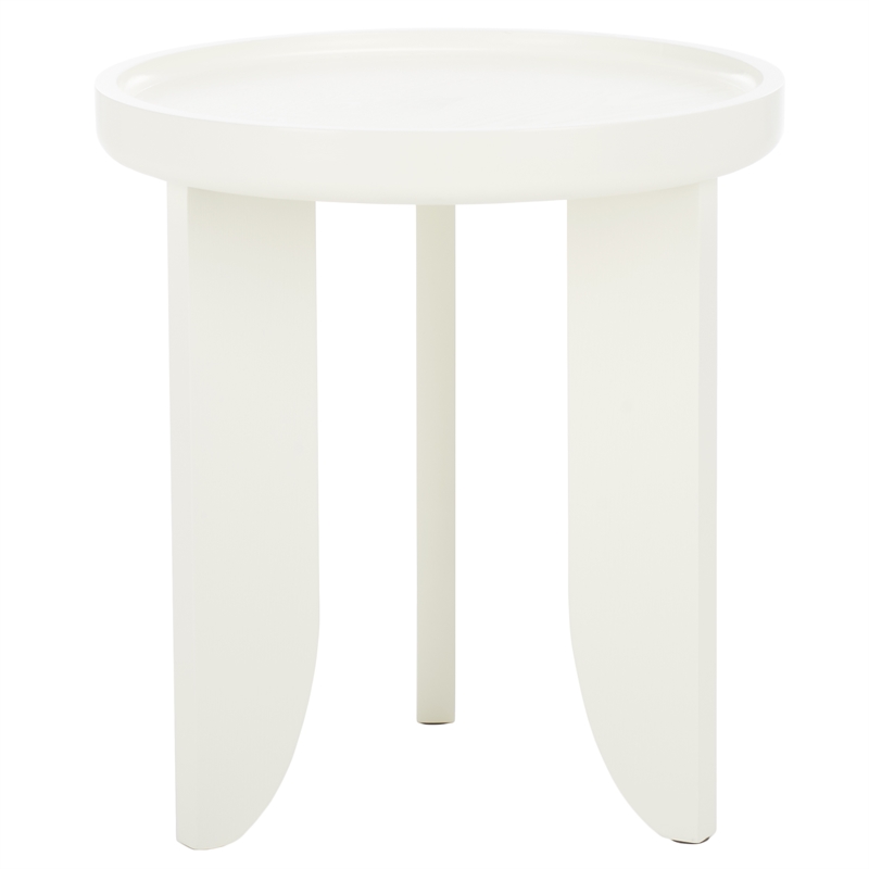 Safavieh Malyn Wood Accent Table in Ivory