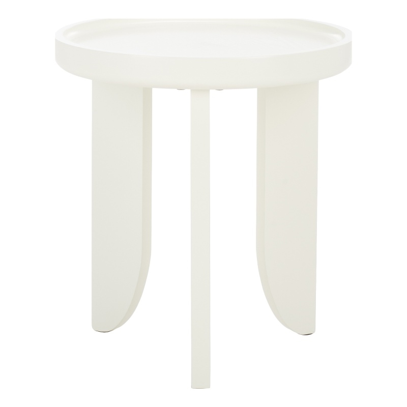 Safavieh Malyn Wood Accent Table in Ivory