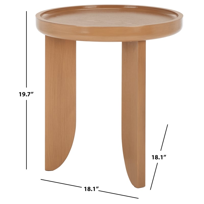 Safavieh Malyn Wood  Accent Table in Sand