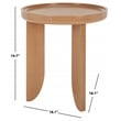 Safavieh Malyn Wood  Accent Table in Sand