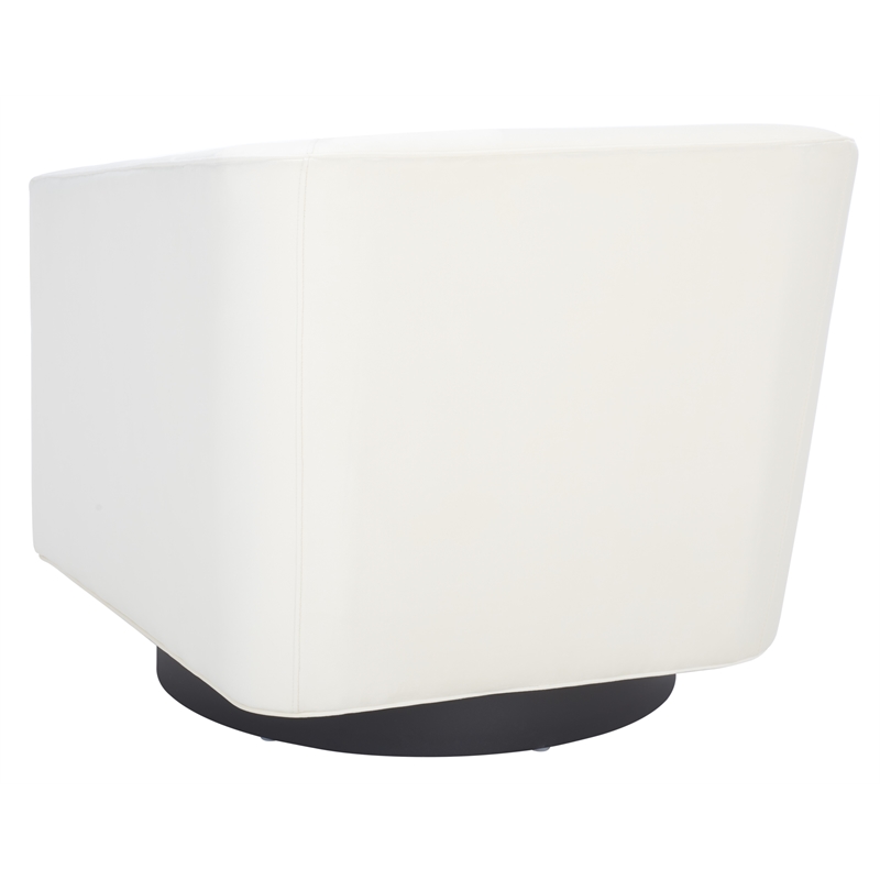 Safavieh Birdie Wood and Metal Accent Chair in Cream