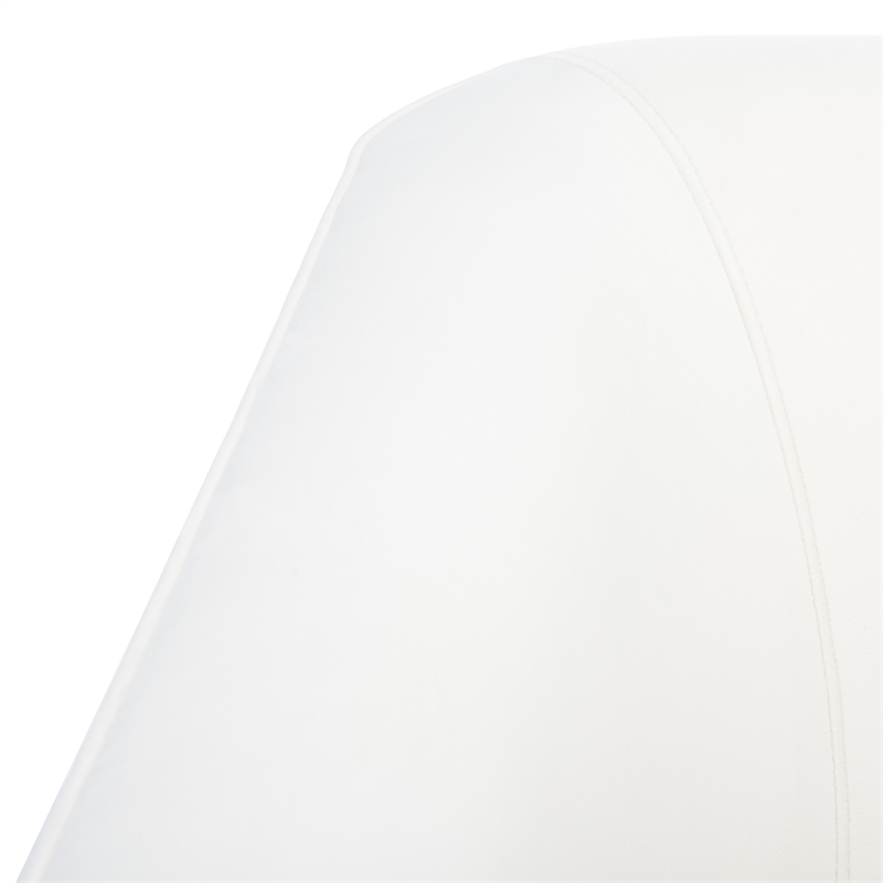 Safavieh Birdie Wood and Metal Accent Chair in Cream