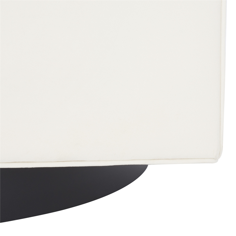 Safavieh Birdie Wood and Metal Accent Chair in Cream