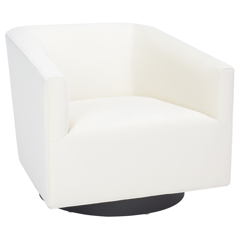 Safavieh Birdie Wood and Metal Accent Chair in Cream