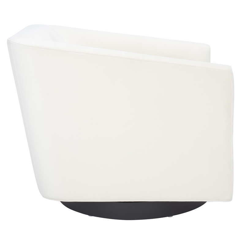 Safavieh Birdie Wood and Metal Accent Chair in Cream