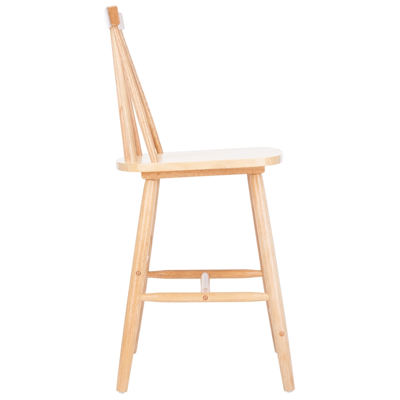 Safavieh Beaufort Wood Counter Stool in Natural