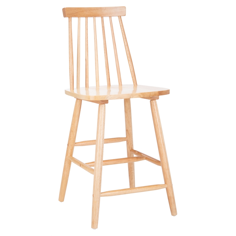 Safavieh Beaufort Wood Counter Stool in Natural