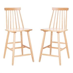 Safavieh Beaufort Wood Counter Stool in Natural